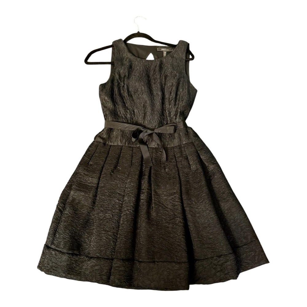 BCBGMaxAzria Black Textured Dress